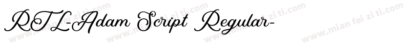 RTL-Adam Script Regular字体转换